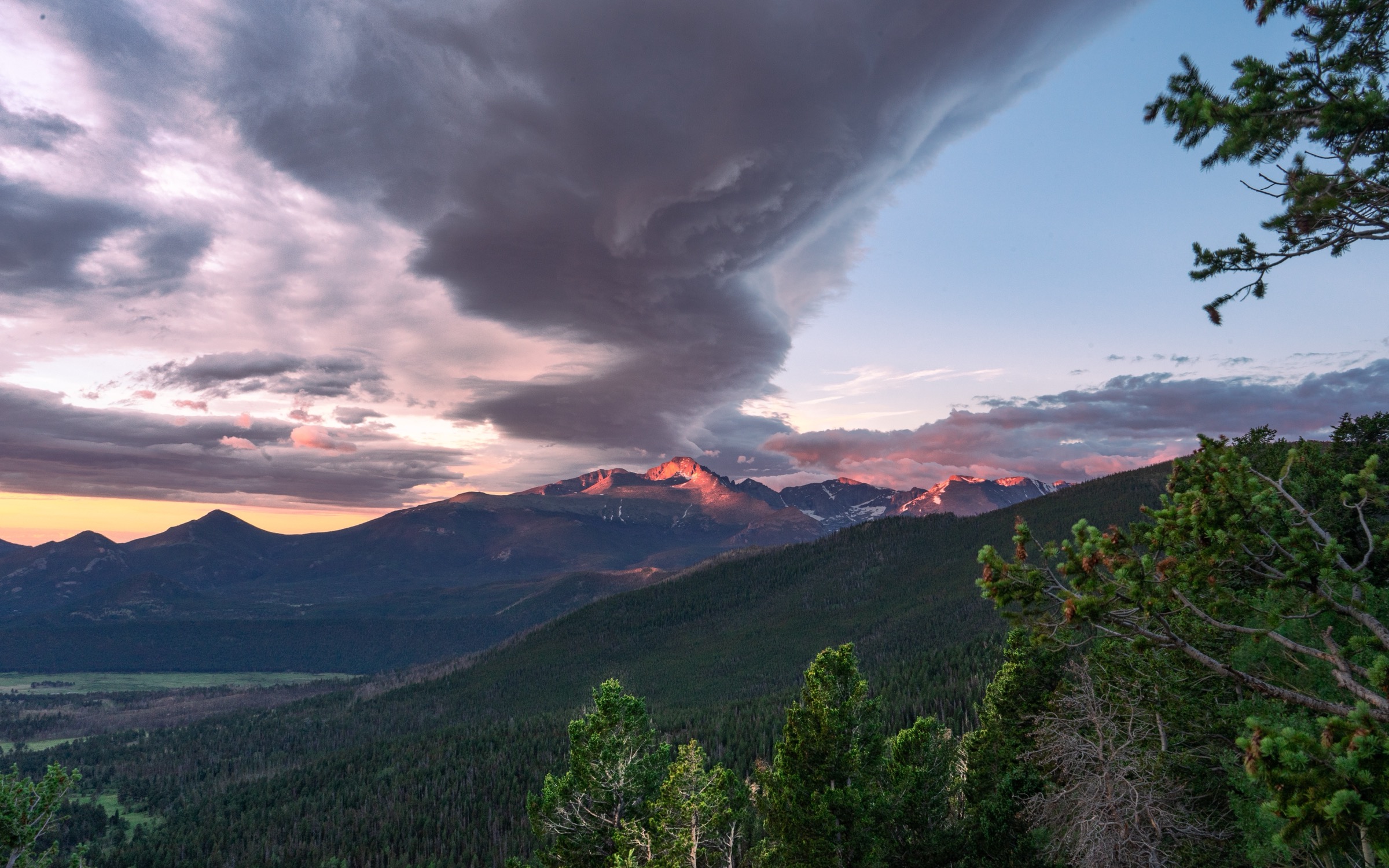 Sunrise over the Rockies